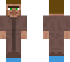 villager with yeezes and hair