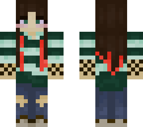 90s style girl (red hair)