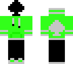 ace of spadez green hoodie (hood off)