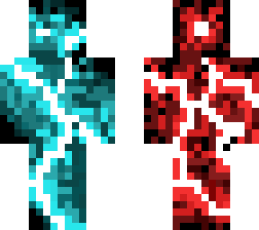 asimomate77 red and blue lightning