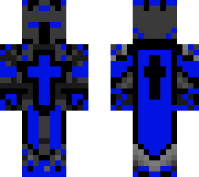 black and blue knight