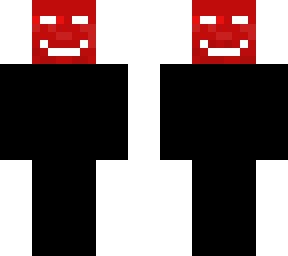 black with red mask