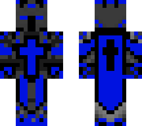 blue and black knight
