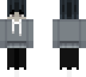 blue emo boy with blue hoodie and black adias pants