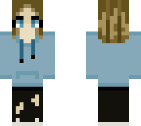 blue hoodie