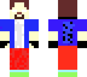 blue jacket herobrine