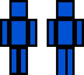 blue man