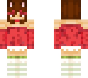 brunette-ish strawberry cat girl