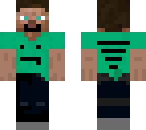 cool steve with noob shirt