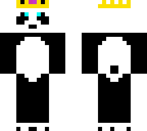 cute panda with crown