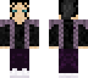 dark purple outfit