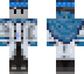 ghostbur with a winter jacket and blue crown updated