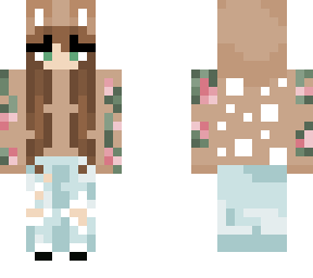 girl deer & roses hoodie