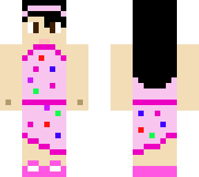 girl in teal dress but pink form