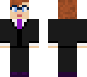 guy with purple tie
