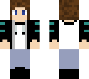 high school boy with black and teal sweater (teal)