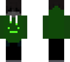 me in green hoodie