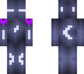 moonlight enderman with purple shoulder armor