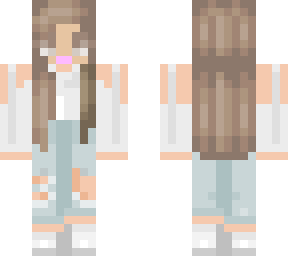 old fashion girl in white