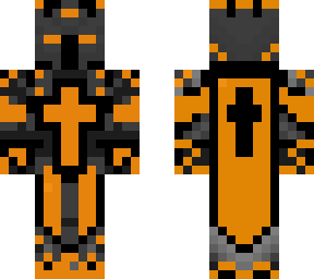 orange and black knight