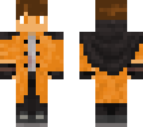 orange ternch coat