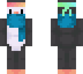 penguin cyan scarf (no helmet)