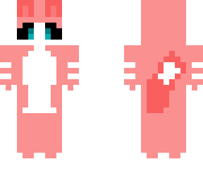 pink and white bunny/fox