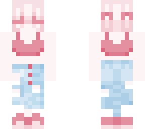 pink crop top girl (made for amber)
