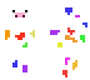 rainbow cow