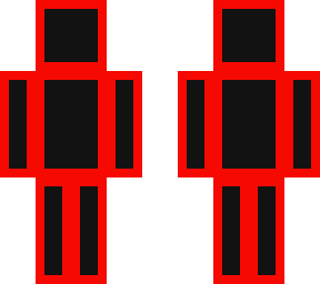 red outer layer black skin no eyes