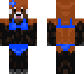 red panda with bikini