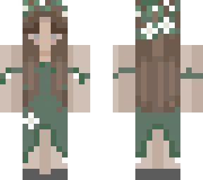 sage green dress with flowers