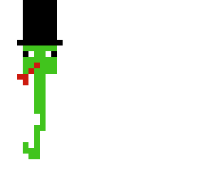 snake (or snek for jadethesnek) with a tophat