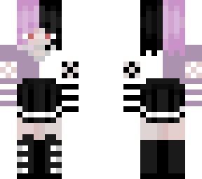 split dye pastel goth