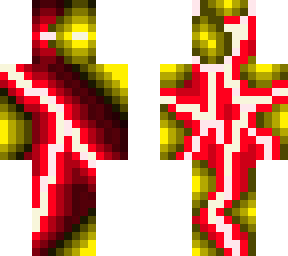 yellow infected red lightning herobrine
