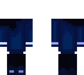 blue oversized college sweater w/ turtleneck