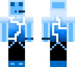 blue slime gamer - blue shade, white lightning t-shirt