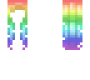 bright rainbow hair base
