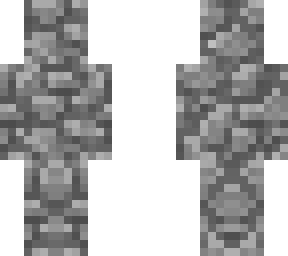 cobblestone and spruce planks underneath