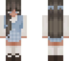 college girl- (blue)