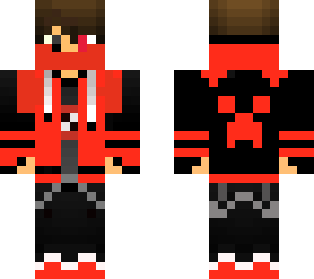 cool robot red gamer boy