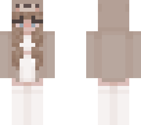 cute sloth girl with brown hair