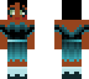cyan dress