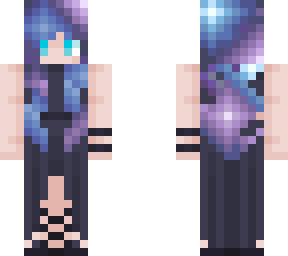 dark dress galaxy hair!