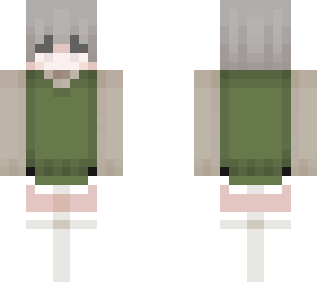 eboy with green vest and thigh highs