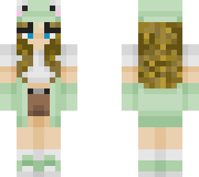 frog girl light brown hair