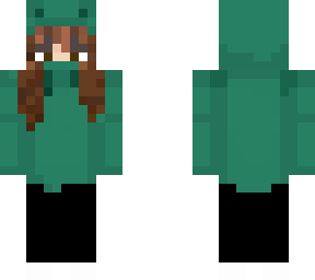 girl in frog hoodie