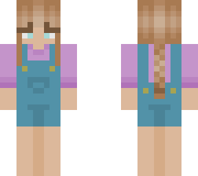 girl with overalls