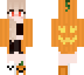 hallowen pumpkin girl