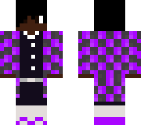 me as a moon breathing demon slayer with purple tinted demon slayer uniform